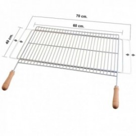 Grill de churrasco extensível 60/70x40cm Zincada