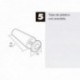 Blot Cego Compacho Parating de 40 mm. Marrom
