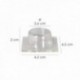 Bump de mochila vergonhosa transparente