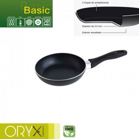 Oryx Anti -Everythone Aluminium Pintén, alta resistência, indução de nomeação, PFOA livre, diâmetro 18 cm, espessura 3 mm.