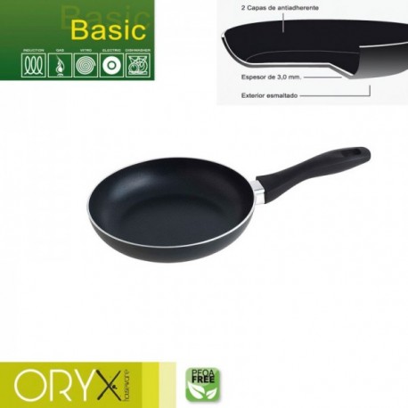 Oryx Anti -membro básico de alumínio, alta resistência, indução de nomeação, PFOA livre, diâmetro 20 cm, espessura 3 mm.