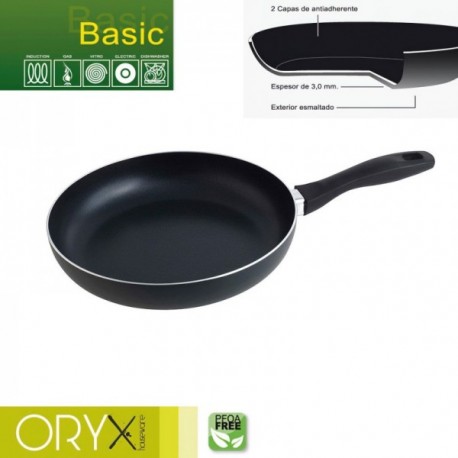 Oryx Anti -Everythone Aluminium Personne, alta resistência, indução de nomeação, PFOA livre, diâmetro 26 cm, espessura 3 mm.