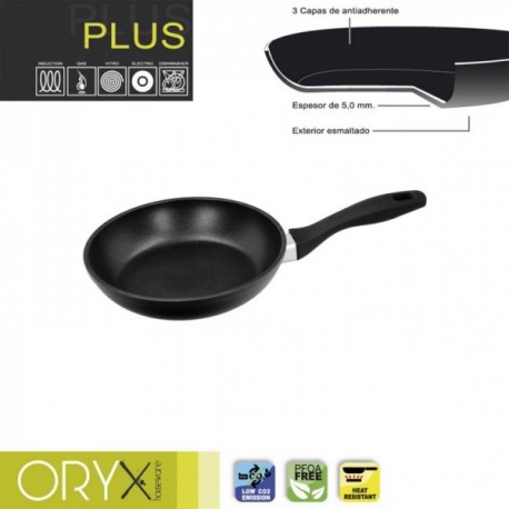 Oryx Singtén Antiadhere Aluminium Plus, Indução Forjada e adequada, PFOA livre, direto 20 cm, espessura de 5 mm.