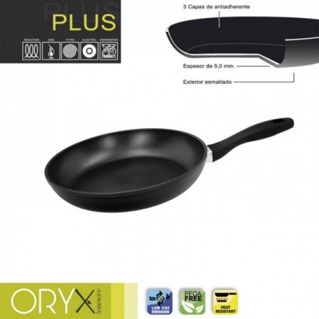 Oryx Singtén Antiadhere Aluminium Plus, Indução Forjada e adequada, PFOA livre, diâmetro 26 cm, 5 mm de espessura.