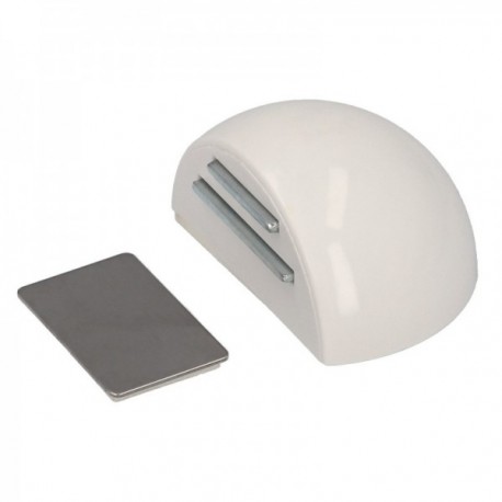 Bunda de porta adesiva com ímã de retentor branco