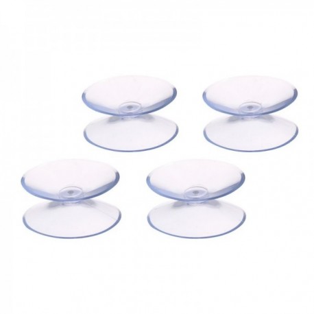 Ventosa dupla transparente (bister 4 peças)