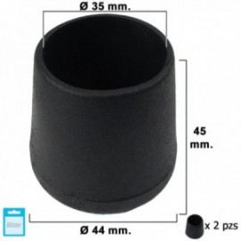 Intera cônico preto 35mm. Blister 2 peças.