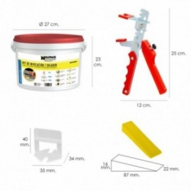 Kit de nivelamento Solidor (arma, fluxos e cunhas)