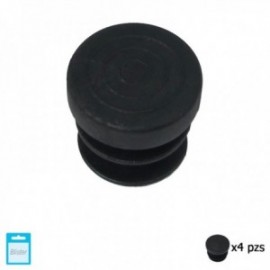 Black Interior Round Countinga 16mm. 4 pedaços.