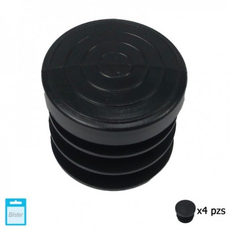 Black Interior Round Countinga 26mm. 4 pedaços.