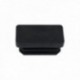 Contera Rectangular Negra 15x30mm. Blister 4 piezas.