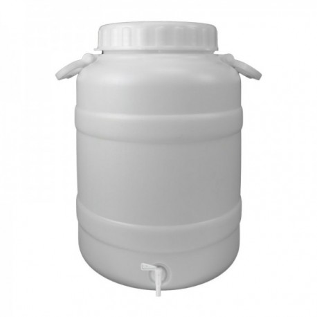 Garrafa de plástico Bidon Food com torneira e boca larga 30 Lt.