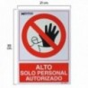 Pessoal de alto acesso apenas autorizado 30x21