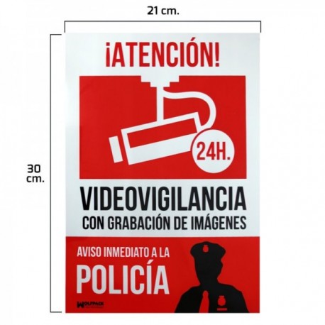 Alarme da polícia conectado à polícia 30x21