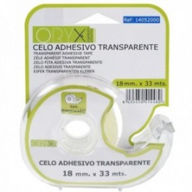 18 mm transparentes adesivos zelo fita. x 33 metros. Com distribuidor.