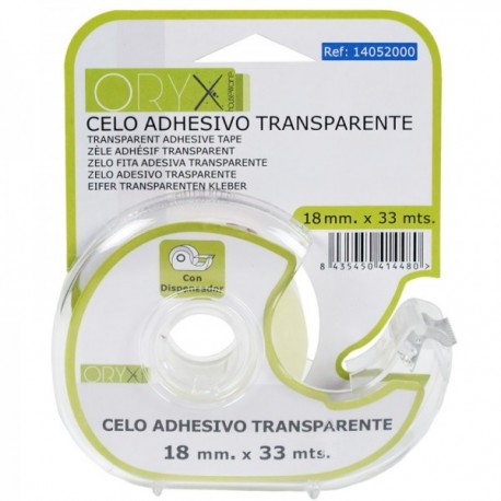 18 mm transparentes adesivos zelo fita. x 33 metros. Com distribuidor.