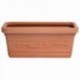 Resina retangular de Saturnia, Terracota COR, resistente, ideal externo, 80x40cm.