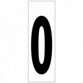 Número adesivo 46x140 mm. No. 0