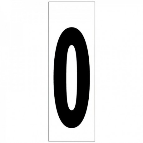 Número adesivo 46x140 mm. No. 0
