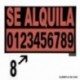 Numero Adhesivo 46x140 mm. Nº 1