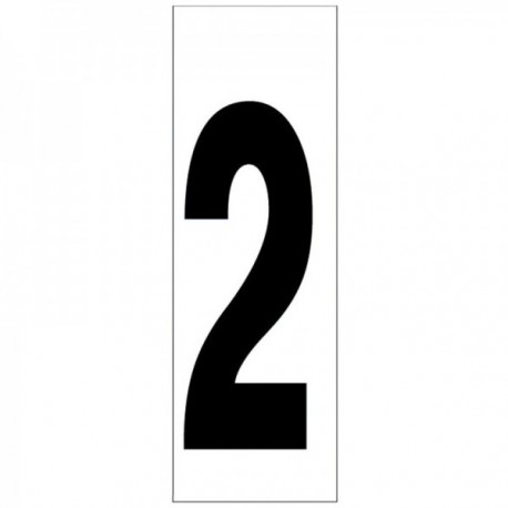 Número adesivo 46x140 mm. No. 2