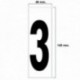 Número adesivo 46x140 mm. n ° 3