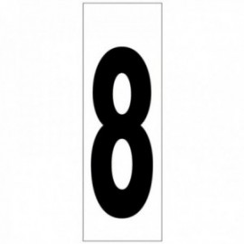 Número adesivo 46x140 mm. No. 8