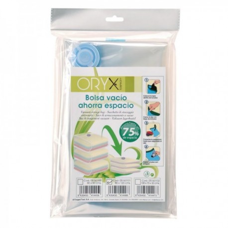 Bolsa vazia economiza espaço 80x120 cm