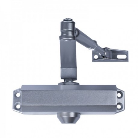 Feche portas com retentor de força 3. Cor de prata (portas 80/100 cm.)