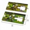 Armadilhas de metal galvanizado 9,5 x 5,2 cm. (Bag 2 unidades)