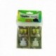 Armadilhas de metal galvanizado 9,5 x 5,2 cm. (Bag 2 unidades)