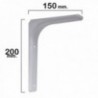 Blanca 200x150 mm Palomilla reforçada.
