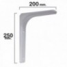 Palomilla reforçada branca 250x200 mm.