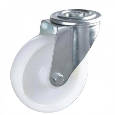 Rueda Industrial Nylon Pasante 100mm