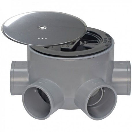 PVC Siponic Boat T 85 BA 110 50-40 Altura 75 mm. Com aeração da tampa