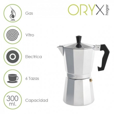 6 xícara de cafeteira de alumínio (300 ml.) Classic