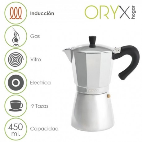 Indução de alumínio Cafeteira 9 xícaras (450 ml.)