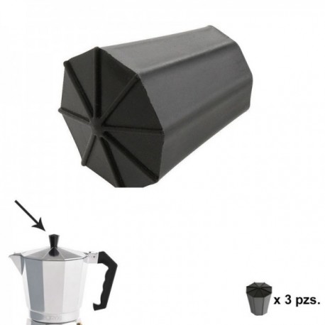 Cafeter clássico Pome 2/3/9/9 e 12 xícaras (3 peças)