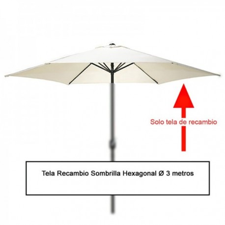 Tecido sobressalente hexagonal de não tomber Ø 3 metros (08091050)