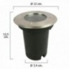 Foco led ip54 cor inox