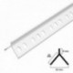 Guardavivos Pvc Flecha Para Mortero Barra 2,5 Metros