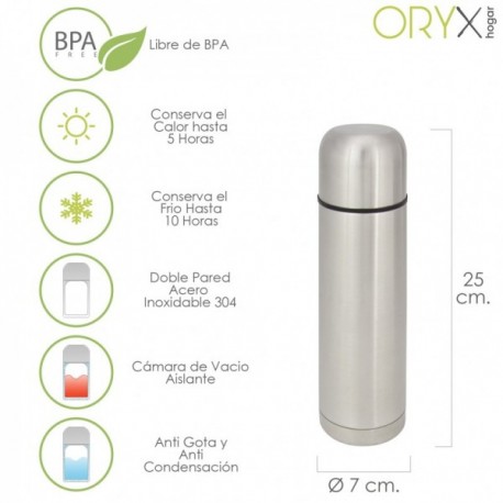 Thermo Liquids, capacidade 500 ml. BPA grátis, aço inoxidável, antigote