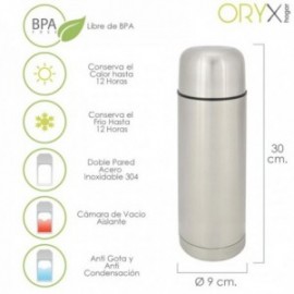 Thermo Liquids, capacidade de 750 ml. BPA grátis, aço inoxidável, antigote