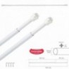 60/105 cm Gerente de IC extensível. Com a primavera de pressão, suportes e copos de sucção (2 peças)