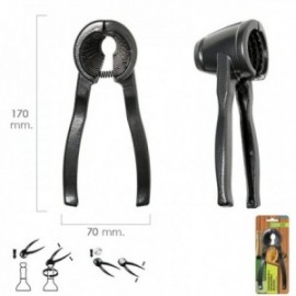 Nutcacker e alumínio de Botellas aberto