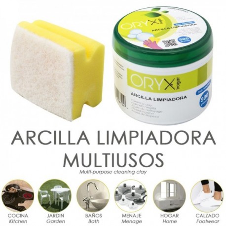 Argila multiuso Tarro 500 gramas.