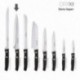 Cuchillo Aspen Cocinero / Chef Hoja Acero Inoxidable 20 cm. Negro
