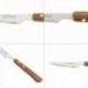 Cuchillo Montana Chuletero Hoja Acero Inoxidable 9 cm. Mango Madera (Blister 3 Piezas)