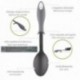 Clof serve cozinha de nylon com manga antigota pesada de 32,5x6cm