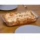 Fonte de cristal retangular com tampa 2 litros 36 x 22 x 6,5 (alt) cm.